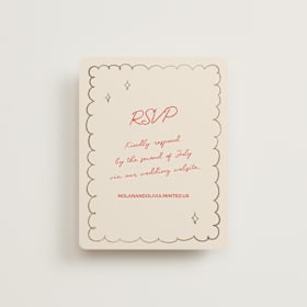 Foil-Pressed RSVP Online Enclosure Cards