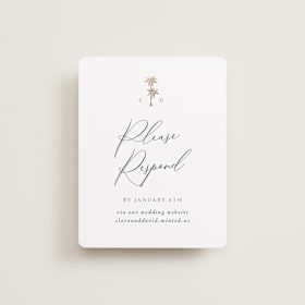Foil-Pressed RSVP Online Enclosure Cards