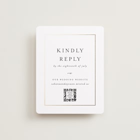 Foil-Pressed RSVP Online Enclosure Cards