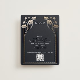 Foil-Pressed RSVP Online Enclosure Cards