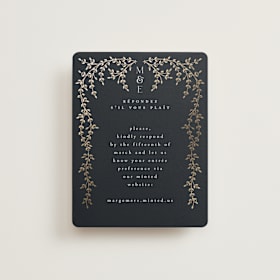 Foil-Pressed RSVP Online Enclosure Cards