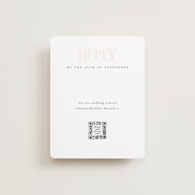 Foil-Pressed RSVP Online Enclosure Cards