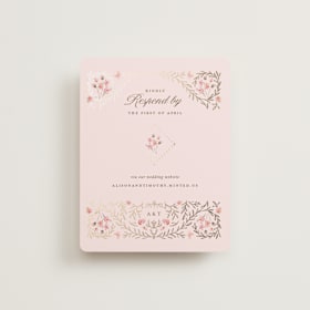 Foil-Pressed RSVP Online Enclosure Cards