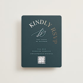 Foil-Pressed RSVP Online Enclosure Cards