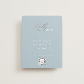 Foil-Pressed RSVP Online Enclosure Cards