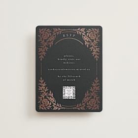 Foil-Pressed RSVP Online Enclosure Cards