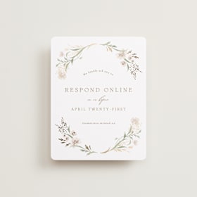 Foil-Pressed RSVP Online Enclosure Cards