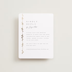 Foil-Pressed RSVP Online Enclosure Cards