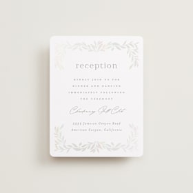 Gloss-Press® Reception Card