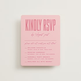 Multi-Event RSVP Cards