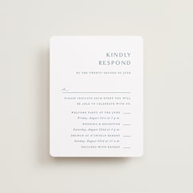 Multi-Event RSVP Cards