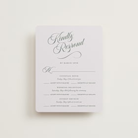 Multi-Event RSVP Cards