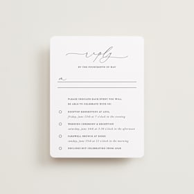Multi-Event RSVP Cards