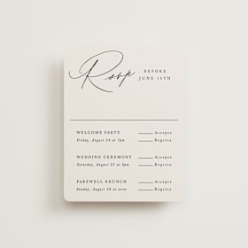 Multi-Event RSVP Cards