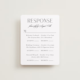 Multi-Event RSVP Cards