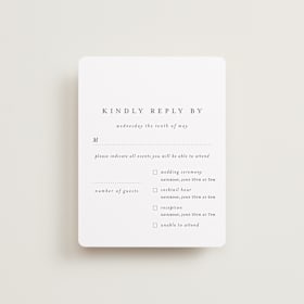 Multi-Event RSVP Cards