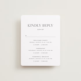 Multi-Event RSVP Cards