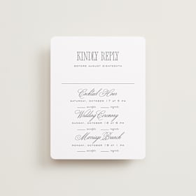 Multi-Event RSVP Cards