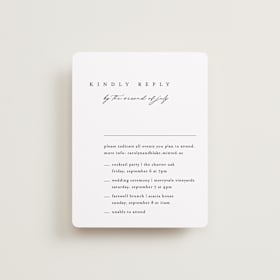 Multi-Event RSVP Cards