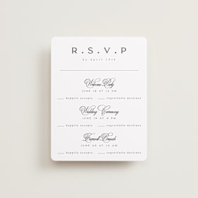 Multi-Event RSVP Cards