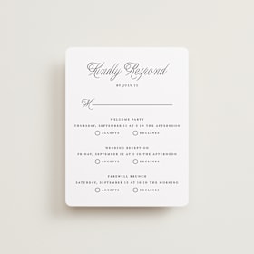 Multi-Event RSVP Cards