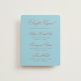 Multi-Event RSVP Cards