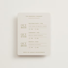 Multi-Event RSVP Cards