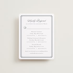 Multi-Event RSVP Cards