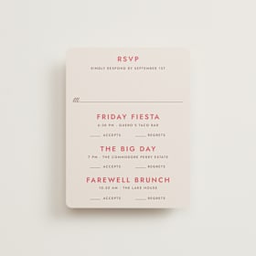 Multi-Event RSVP Cards