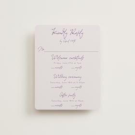 Multi-Event RSVP Cards