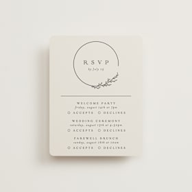 Multi-Event RSVP Cards