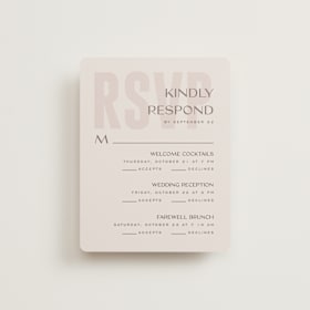 Multi-Event RSVP Cards