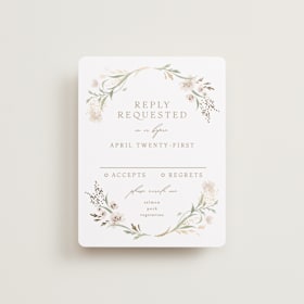 Foil-Pressed RSVP Cards