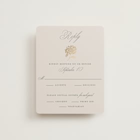 Foil-Pressed RSVP Cards