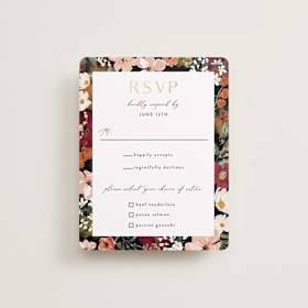 Foil-Pressed RSVP Cards