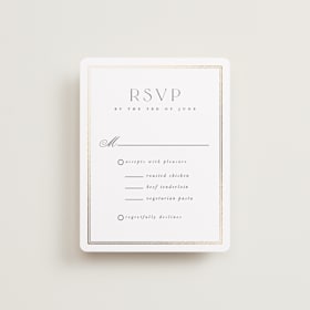 Foil-Pressed RSVP Cards