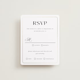Foil-Pressed RSVP Cards