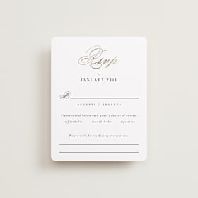 Foil-Pressed RSVP Cards