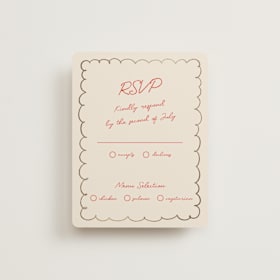 Foil-Pressed RSVP Cards