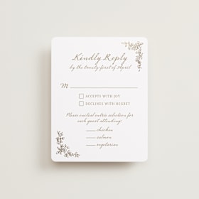 Foil-Pressed RSVP Cards