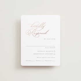 Foil-Pressed RSVP Cards