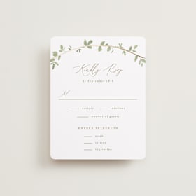 Foil-Pressed RSVP Cards