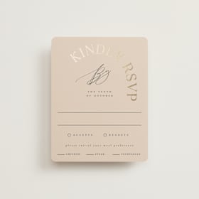 Foil-Pressed RSVP Cards