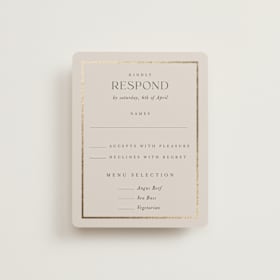 Foil-Pressed RSVP Cards
