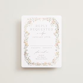 Foil-Pressed RSVP Cards