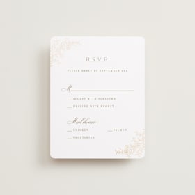 Foil-Pressed RSVP Cards