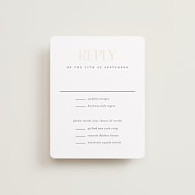 Foil-Pressed RSVP Cards