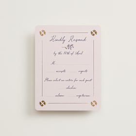 Foil-Pressed RSVP Cards