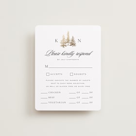 Foil-Pressed RSVP Cards