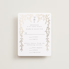 Foil-Pressed RSVP Cards
